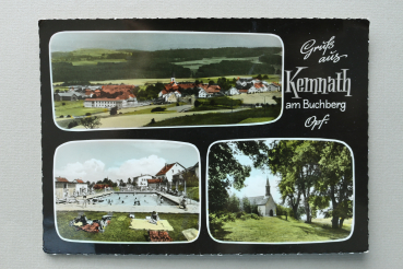 AK Gruss aus Kemnath am Buchberg / 1960-1980 / Mehrbildkarte / Freibad / Schwimmbad